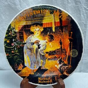 Norman Rockwell Christmas Plate 1979 Collector's Edition